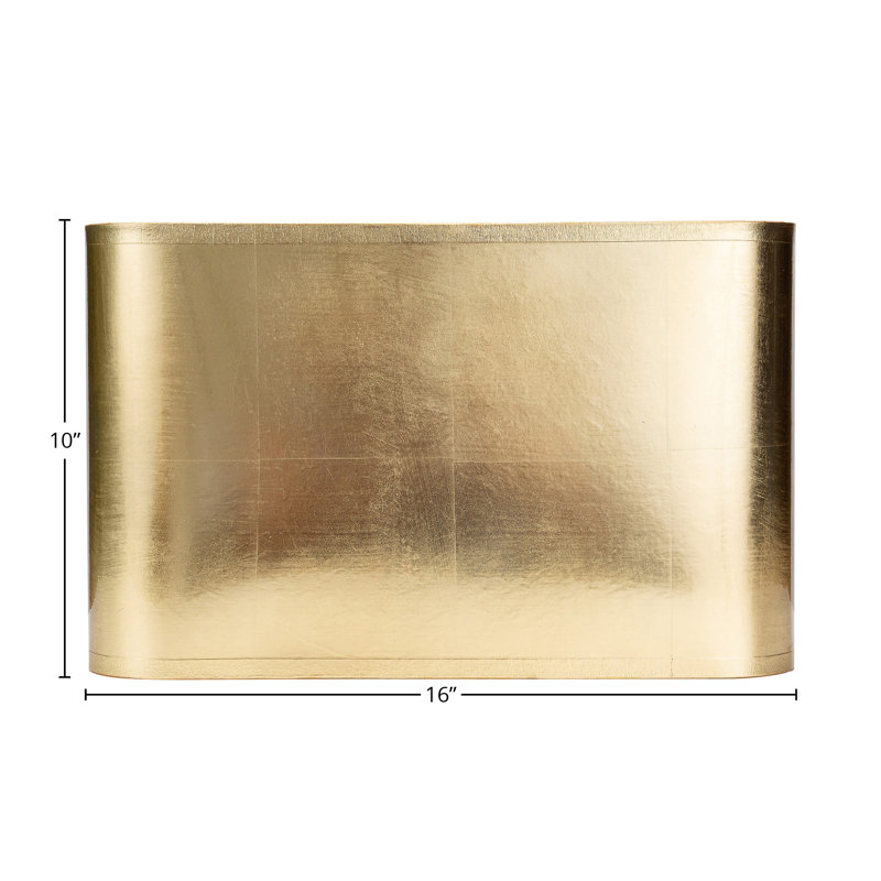 Rectangle Lamp Shade, Gold