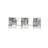 Amora 3-Light Dimmable Rectangular Bathroom Vanity Light With Crystal Shade