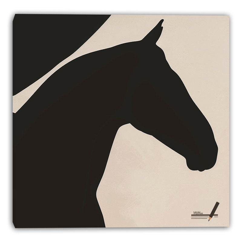 «Quiet Profile», art mural sur toile tendue, L 20 po x H 20 po x P 1,5 po