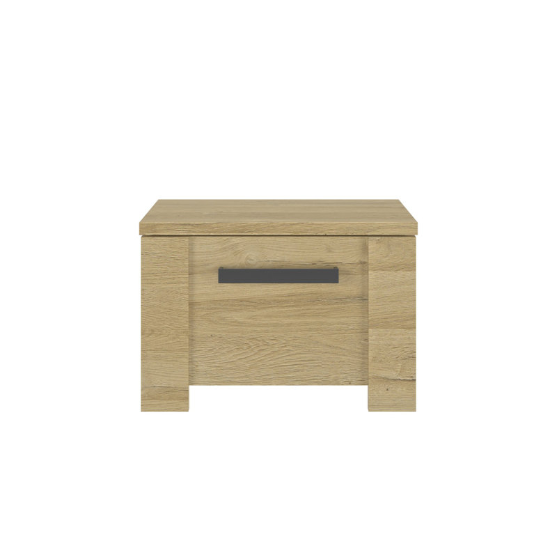Ramsell 55cm W Manufactured Wood Bedside Table
