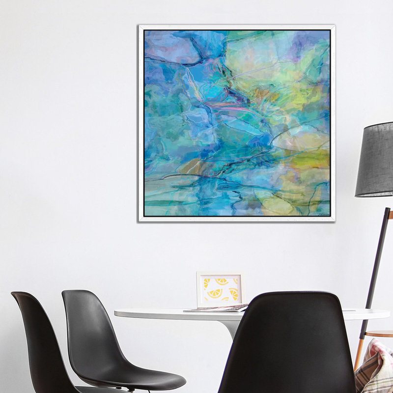 Random IV - Print, White Floater Framed, 93.98cm H x 93.98cm W x 3.81cm D