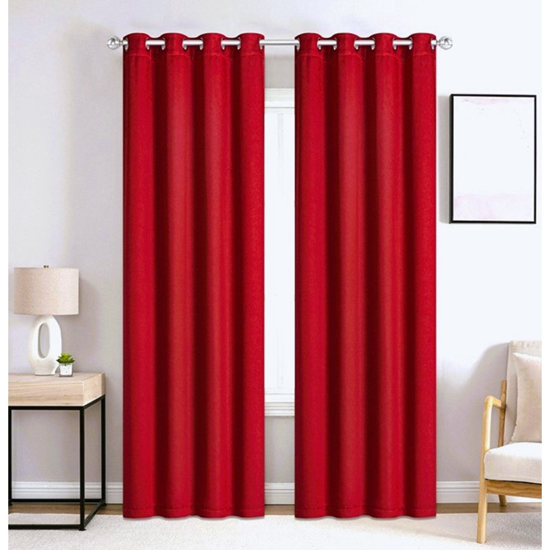 Panneau de rideau simple occultant Daronda, 54" W x 72" L