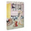 Window Opening Toward The Sea by Harunobu Suzuki - Wrapped Canvas Painting-55305155