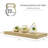 Makalani 3 Piece Solid Wood Floating Shelf, Maple-1601915839-1601915835
