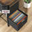 2-Drawer Mobile Filing Cabinet with Wheels in Black - Compact Under-Desk Storage & Printer Stand for A4/ Files. Ideal for Home Office