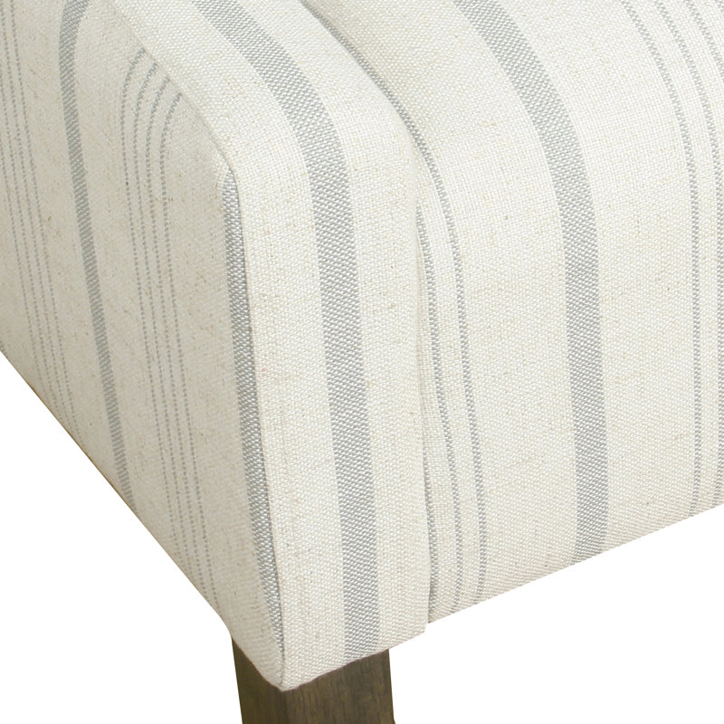 Fauteuil d'appoint incurvé moderne Ashland , Gris / Crème