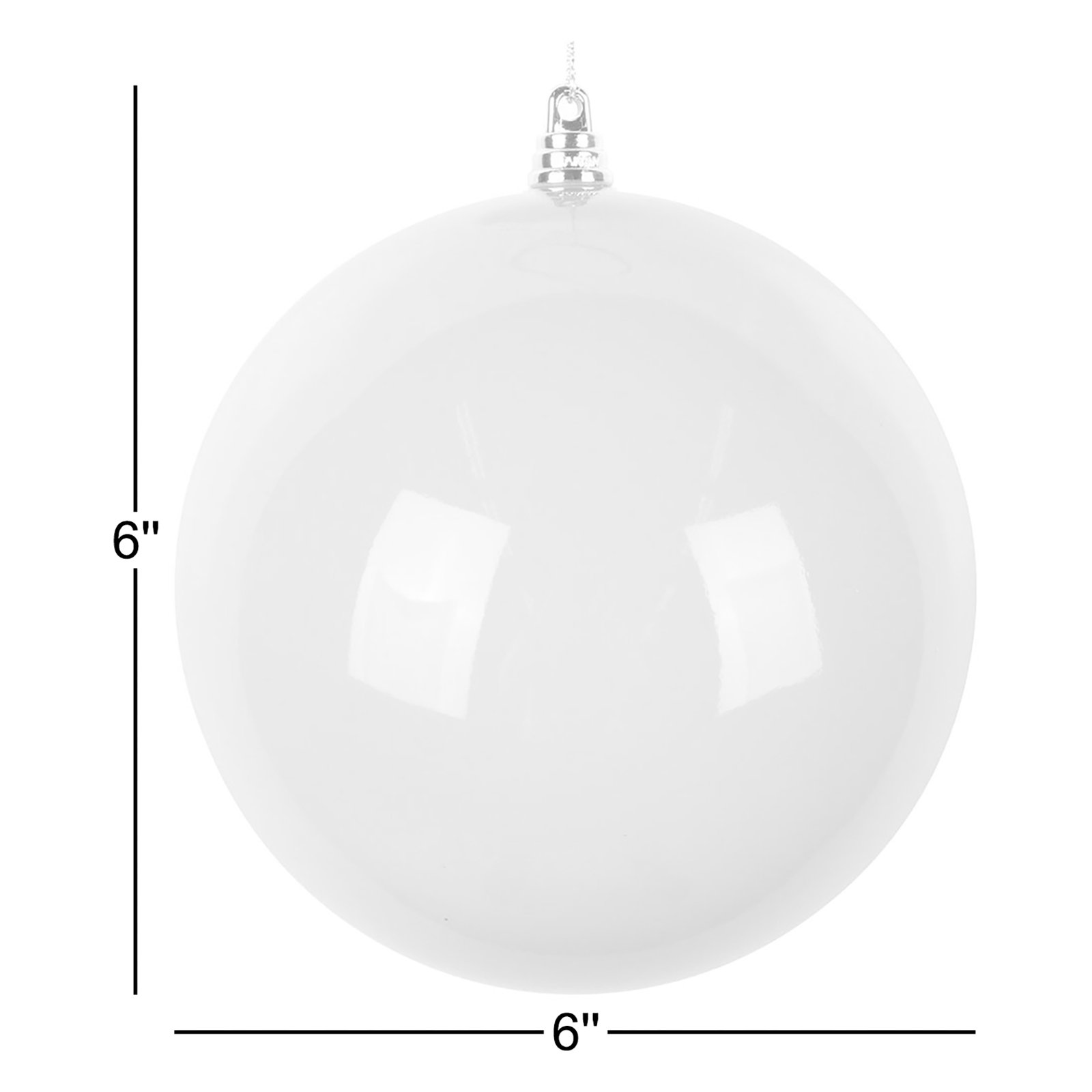 Linita 6" Shatterproof Bauble, Lime