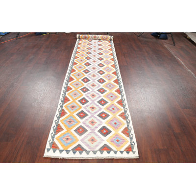 Tapis turc jaune en laine fait à la main de conception unique 7 x 10 Aadyn Aadyn