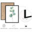 «Green Plants Botanical Minimalist Modern», impression encadrée, affiches, salle de bain, petit art mural-104788693-104788697