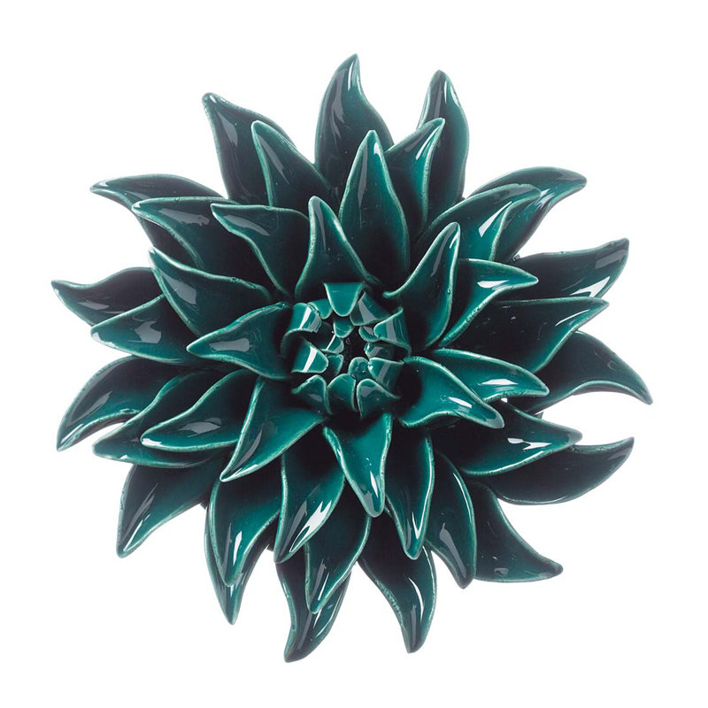 Handmade Boho Plants & Flowers Wall Decor on Ceramic