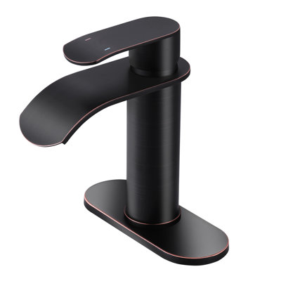 Single-Hole Single-handle Bathroom Faucet with Drain Assembly