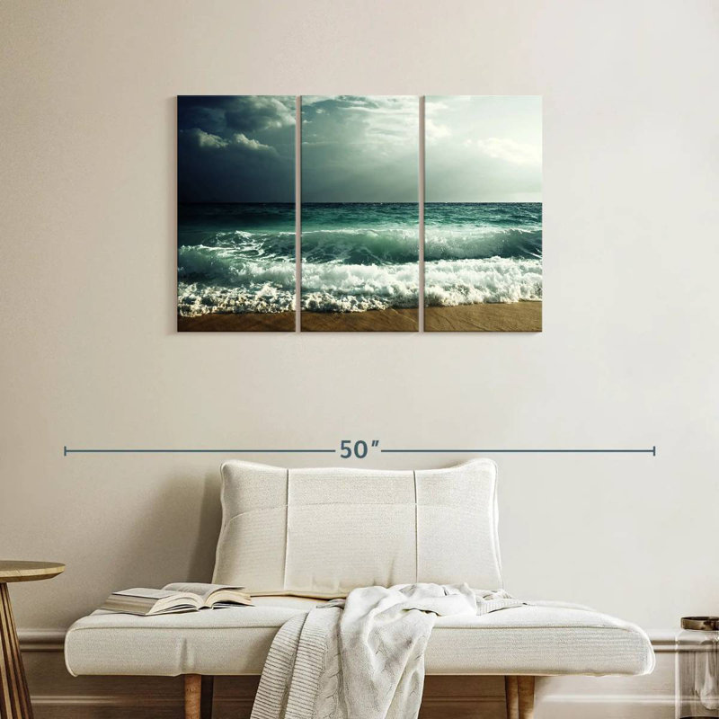 Gillard Dusky Ocean Wave, 24" H x 38" W