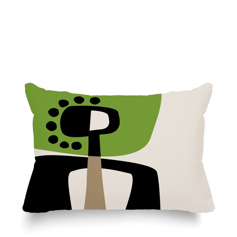 Coussin lombaire réversible intérieur / extérieur Sofi Minimalist, H 14 po x l 20 po, Chartreuse