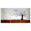 Arbre en automne triptyque, ensemble de 3 plaques murales