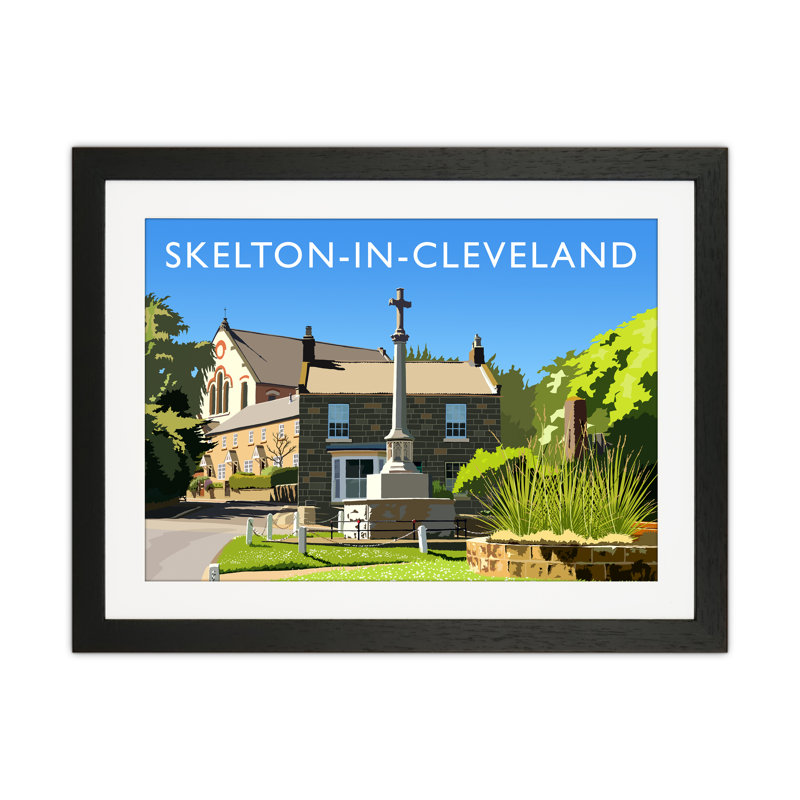 Skelton-in-Cleveland by Richard O'Neill - Print, 43.5cm H x 53.5cm W x 3cm D, Black Framed