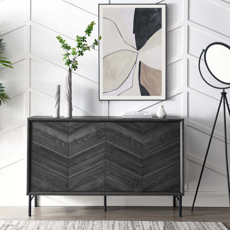 Modway Harper Chevron Sideboard, Black