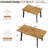 47.1"-63.1"  Extendable  Dining Table for 4-8 People,Rectangle Kitchen Table-617919778