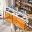 L-Shaped Metal Base Computer Desk