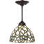 10" Wide Grand Tulip Medallion Mini Pendant
