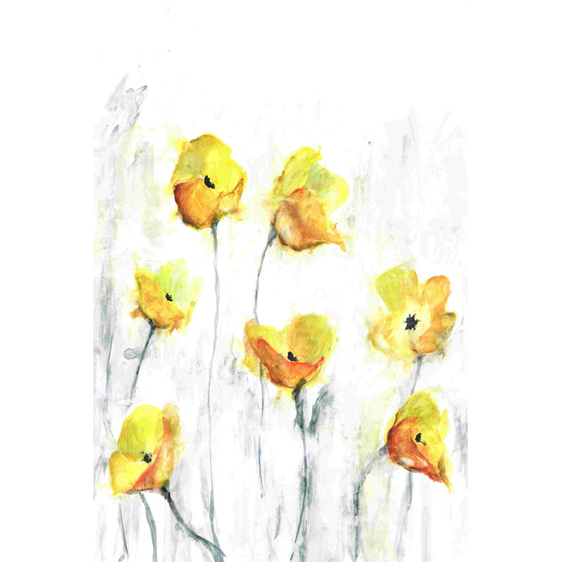 Pivoines jaunes, H 18 po x l 12 po