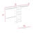 Bergen 1Drawer 4Shelf Closet System Dark Walnut