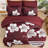 7 Piece Floral Comforter Set Soft Microfiber Bedding Set with Sheets for All Seasons-122608037-122608044
