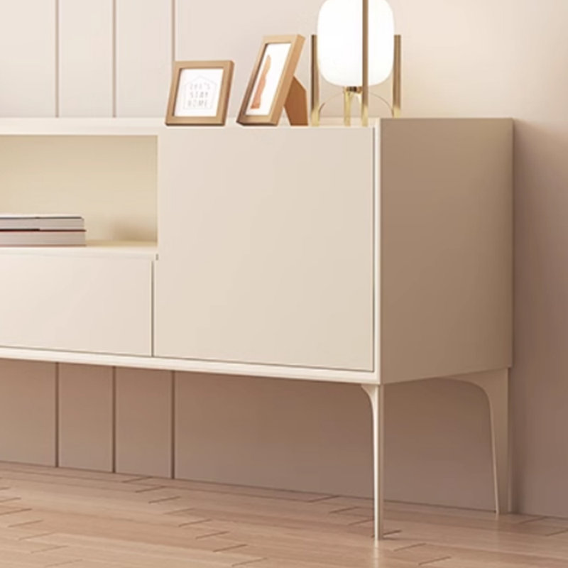 Meuble télé moderne de style crème moderne, 55.11"