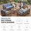 Ensemble de conversation pour patio 7 personnes avec table basse-123819548