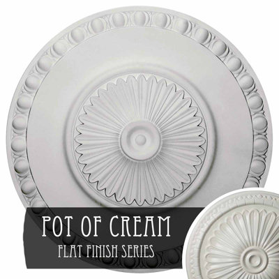 Médaillon de plafond Endurathane Lyon, DE 23 1/2 po x P 3 1/4 po (convient aux auvents jusqu'à 3 5/8 po)