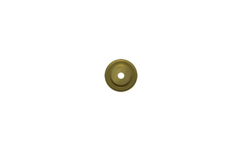 Metal Knob Backplate, Antique Brass