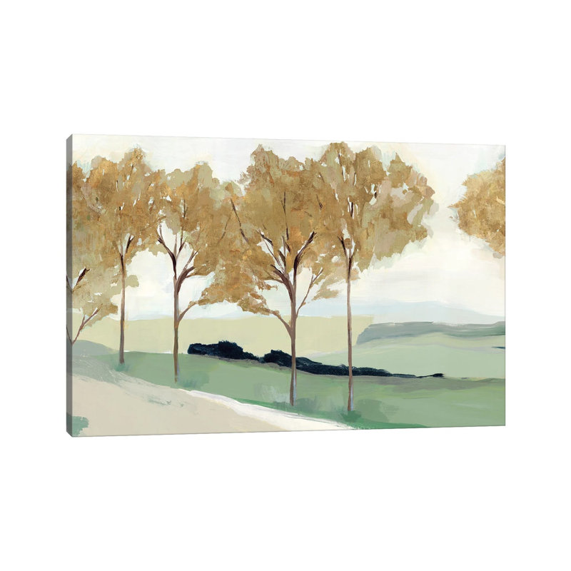 Pathway To The Sea Ochre by Isabelle Z - Painting on Canvas, Wrapped Canvas, 101.6 cm H x 66.04 cm W x 3.175 cm D