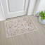 Tapis traditionnel oriental en polyester crème Gurpaige-1461592591
