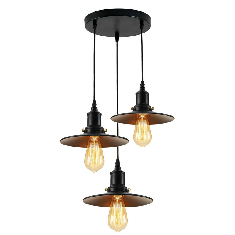 Claremore 3 - Light Black Cluster Pendant