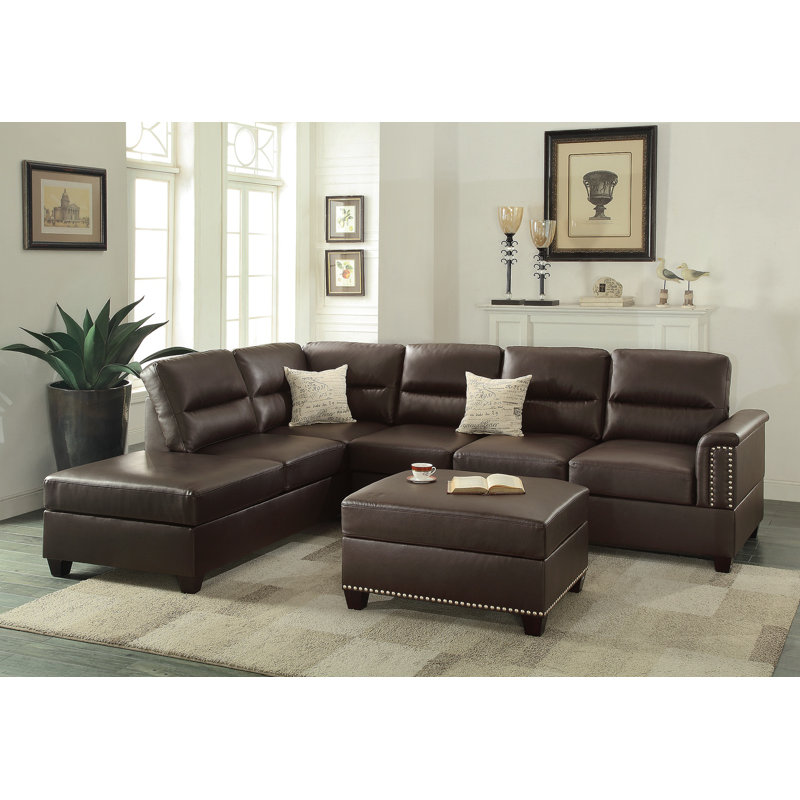 3-PC SECTIONAL In Espresso