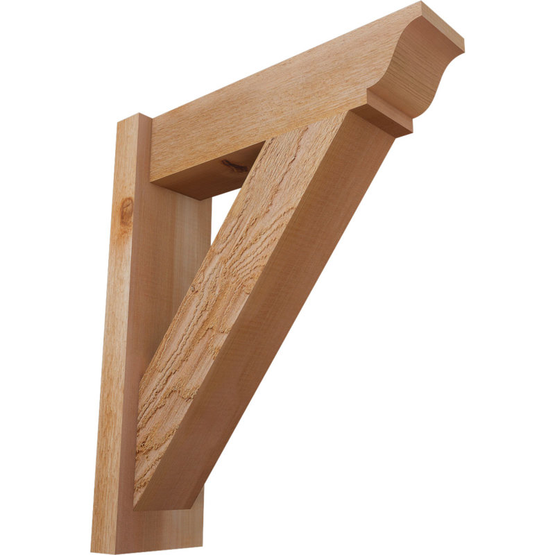 Persienne traditionnelle en bois rustique, P 20 po x H 24 po, Cèdre rouge de l'Ouest de 6 po (sciage brut)