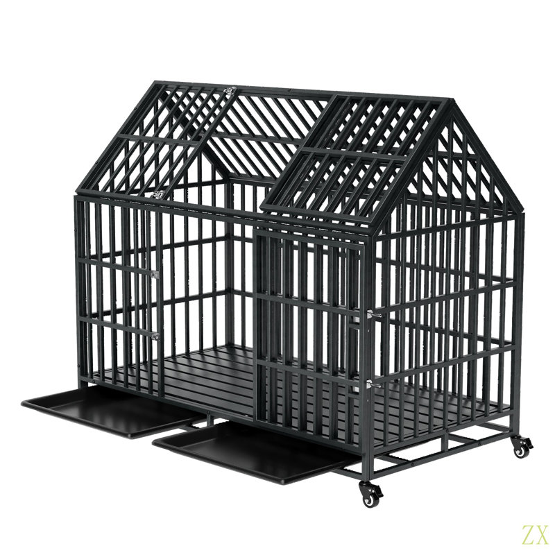Cage pour chien robuste 52 po avec toit