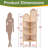 4 Tier Corner Shelf Bookshelf with Legs