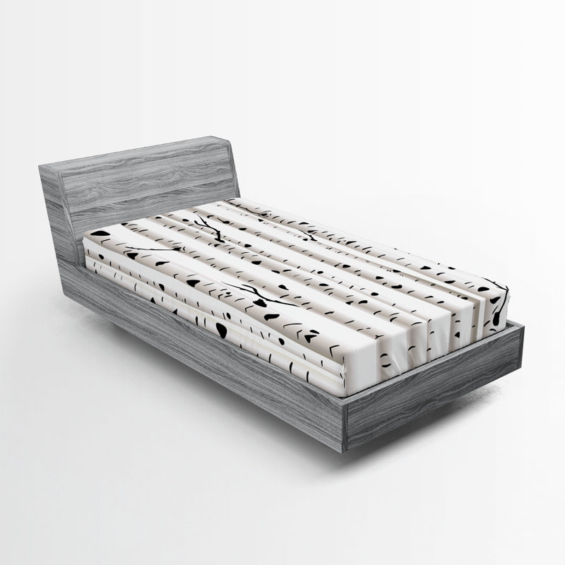 Ensemble de 2 draps-housses Ambesonne, Drap-housse de taille simple