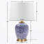 Lampe de table bleue en céramique