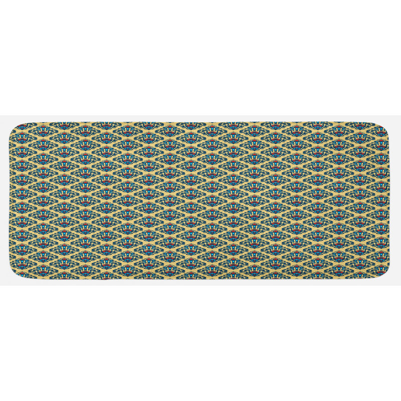 Traditional Mixed Synthetic Kitchen Mat
