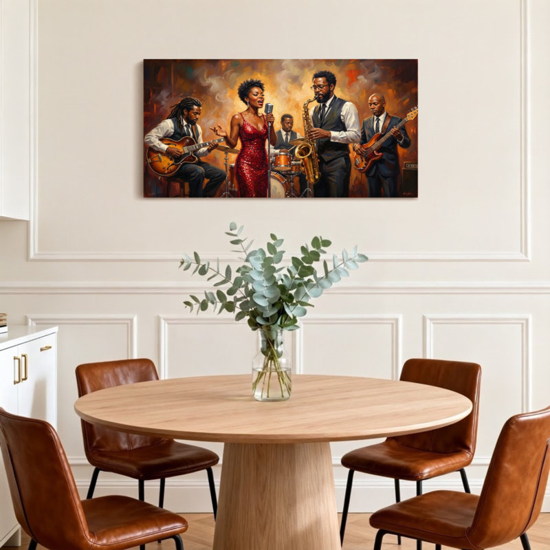 «Abstract Jazz Band», reproduction d'art, H 16 po x l 32 po