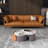 Orange Genuine Leather Standard Sofa cushion Loveseat-102458320