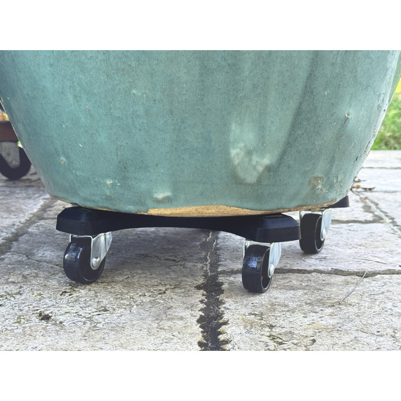 Plateau pour plante en plastique noir 12 po