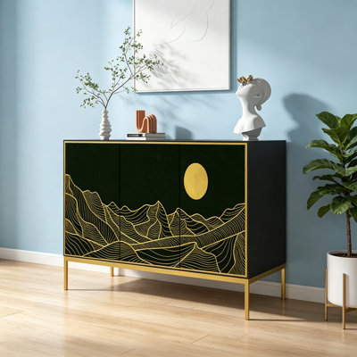 Solid Wood Living Room Storage Cabinet
