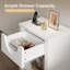 48cm W Manufactured Wood Bedside Table