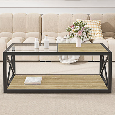 Table basse avec tablette