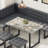 Modern Minimalist 5-person Breakfast Table Set-772404082