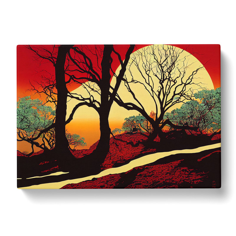 Alluring Tree Forest - Wrapped Canvas, 35cm H x 50cm W x 3cm D