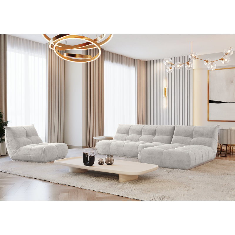 Cozy Right Corner Sofa, Off White