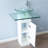 Hadalyn 23 " W Freestanding Standard 1 Single Vanity Bathroom Vanity With Tempered Glass Top-1059489251